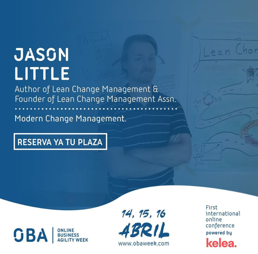 We are proud to announce that we will also have <a href="/jasonlittle/">jasonlittle</a> as a speaker for #OBAWeek. Jason es el organizador de <a href="/sparkconfTO/">Spark the Change YYZ</a> y fundador de <a href="/LeanChangeOrg/">Lean Change</a>. No te pierdas el evento del año y compra ya tu entrada en obaweek.com
#innovation #agile #leanchangemanagement