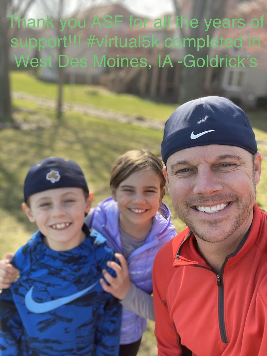 toddgoldrick's tweet photo. #ASFSD5k. Beautiful morning in West Des Moines , IA to support a great cause!! https://t.co/DsGX0NXu0t
