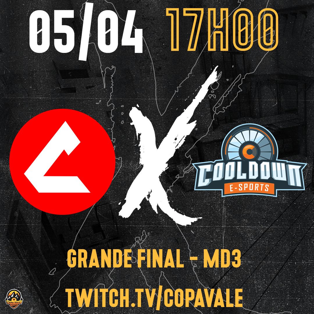 copa_vale's tweet photo. É HOJE, É HOJE!

Teremos a GRANDE FINAL da 14ª Copa Vale de CS:GO.

Estamos chegando ao fim de mais um edição porém já preparados para a próxima!

Hoje teremos jogão para definir o campeão!

@clansbr 🆚 @Cooldownesports

⏰ 17h00 - Transmissão ✅

🖥️ https://t.co/yf8DESJYTV https://t.co/iYgSxj6vQ2