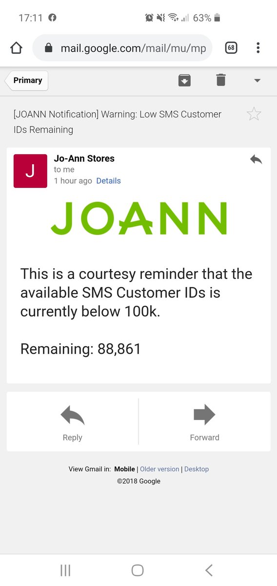 Errr ok <a href="/JoAnn_Stores/">JOANN Fabric & Craft</a>