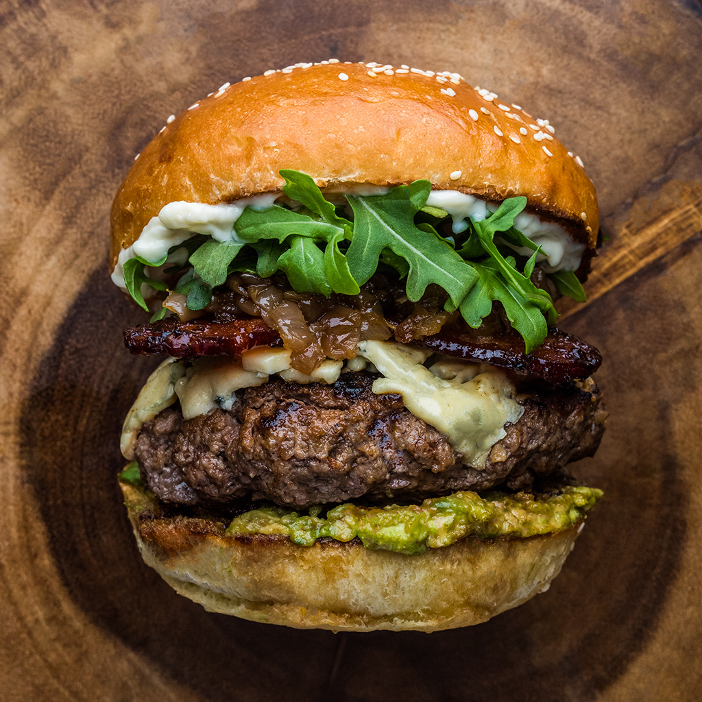 Caramelized Onion Blue Cheese Burgers, Recipe