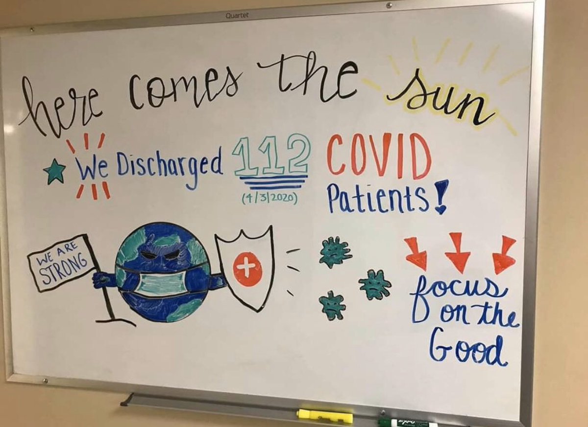 Huntington Hospital posted this sign on Friday! ☀️ #focusonthegood