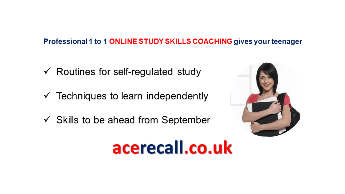 ACERecall's tweet photo. Will your teenager get the most from home learning? Be ahead once back in school? 1 to 1 online coaching in the most effective skills and smart techniques to learn: https://t.co/OpxjxgeSnb Call Adrian 01727 823543  Adrian@acerecall.co.uk #ACERecall #HertsinBusiness #GCSE #ALevel https://t.co/EI8YPIVnjZ