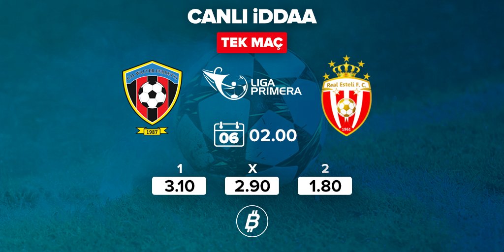 Bilyoner's tweet photo. Nikaragua Premier Ligi'nde #WalterFeretti kendi evinde #RealEsteli'yi konuk edecek!
🏆 #LigaPrimera
🆚 #FERvEST
⏰ 02.00
🏟 Nacional de Futbol
Bu maça #Bilyoner'de oynamak için hemen tıkla!
👉 https://t.co/sVtoGumKdO #BahsinİlkAdresi https://t.co/gmaBd80xHj