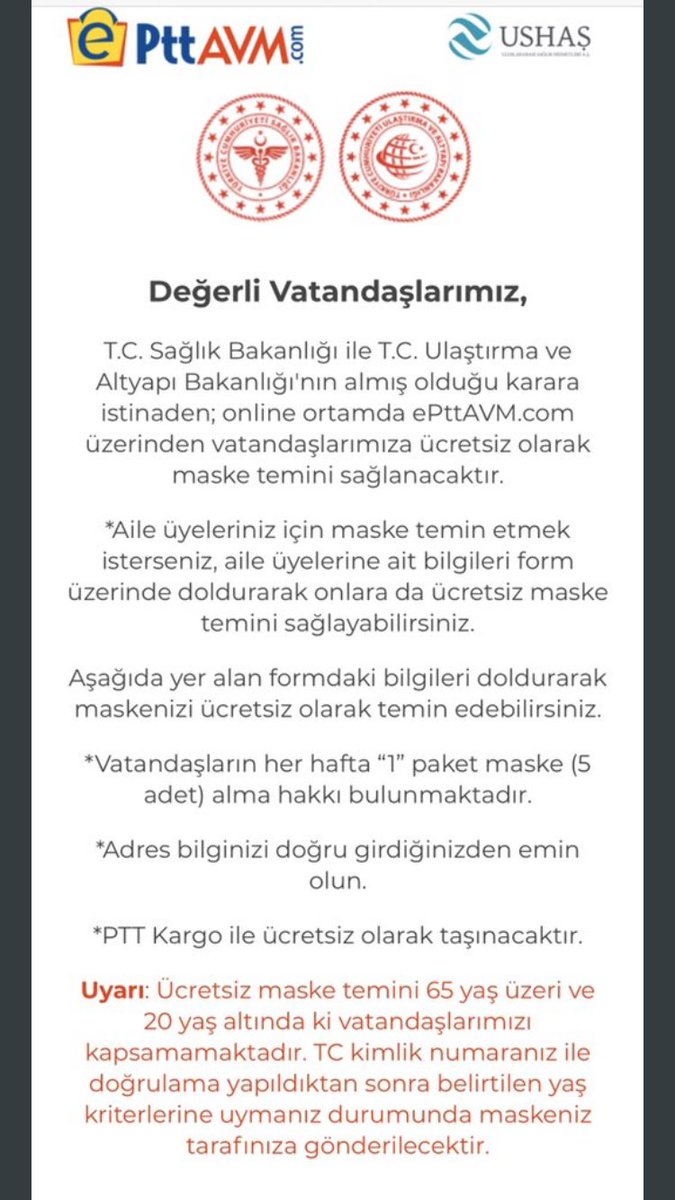 Fener10line's tweet photo. Adrese teslim ücretsiz maske dağıtımı koşulları ; https://t.co/oCrk8xJnAk
