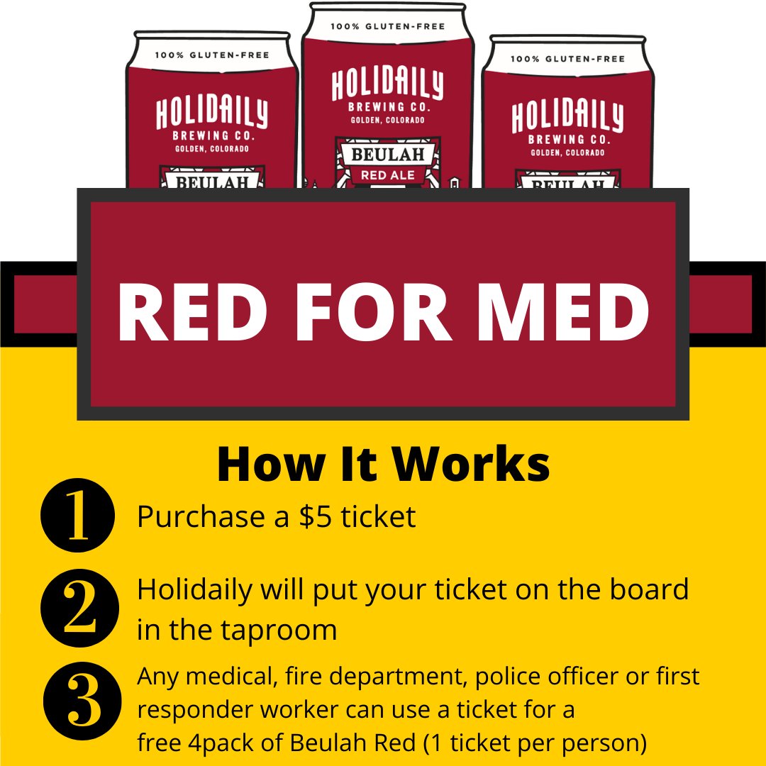 Over 30 tickets sold already! Frontline workers: come grab a ticket and redeem your free beer!  Thank you to everyone who has purchased a ticket. 🍻