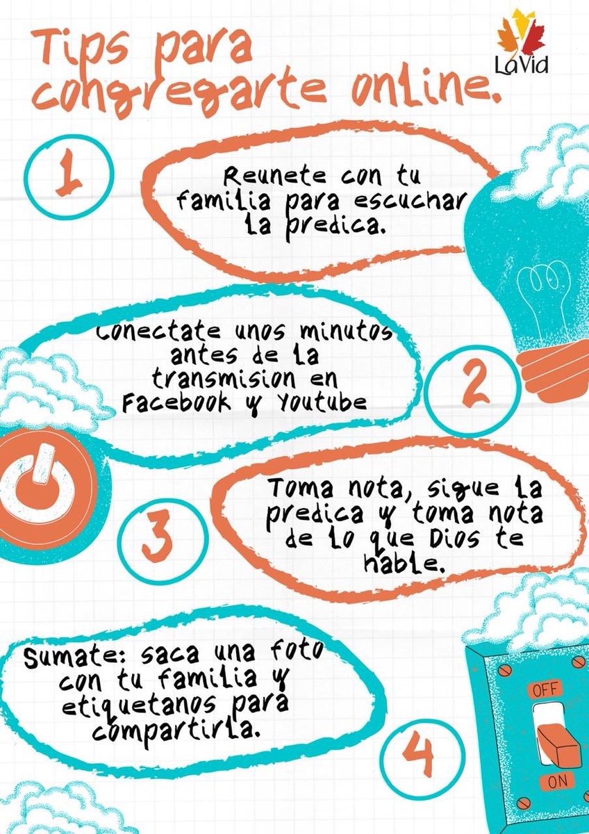 lavidoficial's tweet photo. 💥TIPS PARA SER IGLESIA EN LINEA💥
#VidEnLinea #IgñesiaEnLinea https://t.co/l8e4ByFXTM