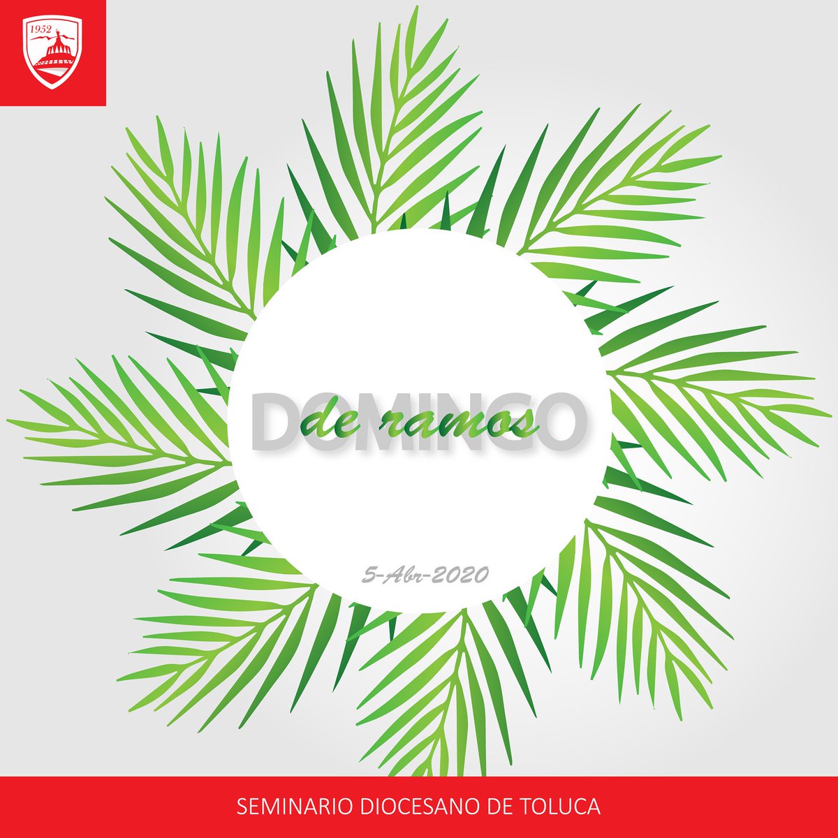 Semi_Toluca's tweet photo. 𝐃𝐎𝐌𝐈𝐍𝐆𝐎 𝐃𝐄 𝐑𝐀𝐌𝐎𝐒 
🙋‍♀️🌿🙋‍♂️👣💯💒

𝘓𝘈 𝘚𝘌𝘔𝘈𝘕𝘈 𝘚𝘈𝘕𝘛𝘈 (5️⃣-1️⃣2️⃣ 𝗔𝗕𝗥𝗜𝗟) comienza con el Domingo de Ramos en la Pasión del Señor, que comprende a la vez el presagio del triunfo real de Cristo y el anuncio de la Pasión. https://t.co/quW5rbyrHv