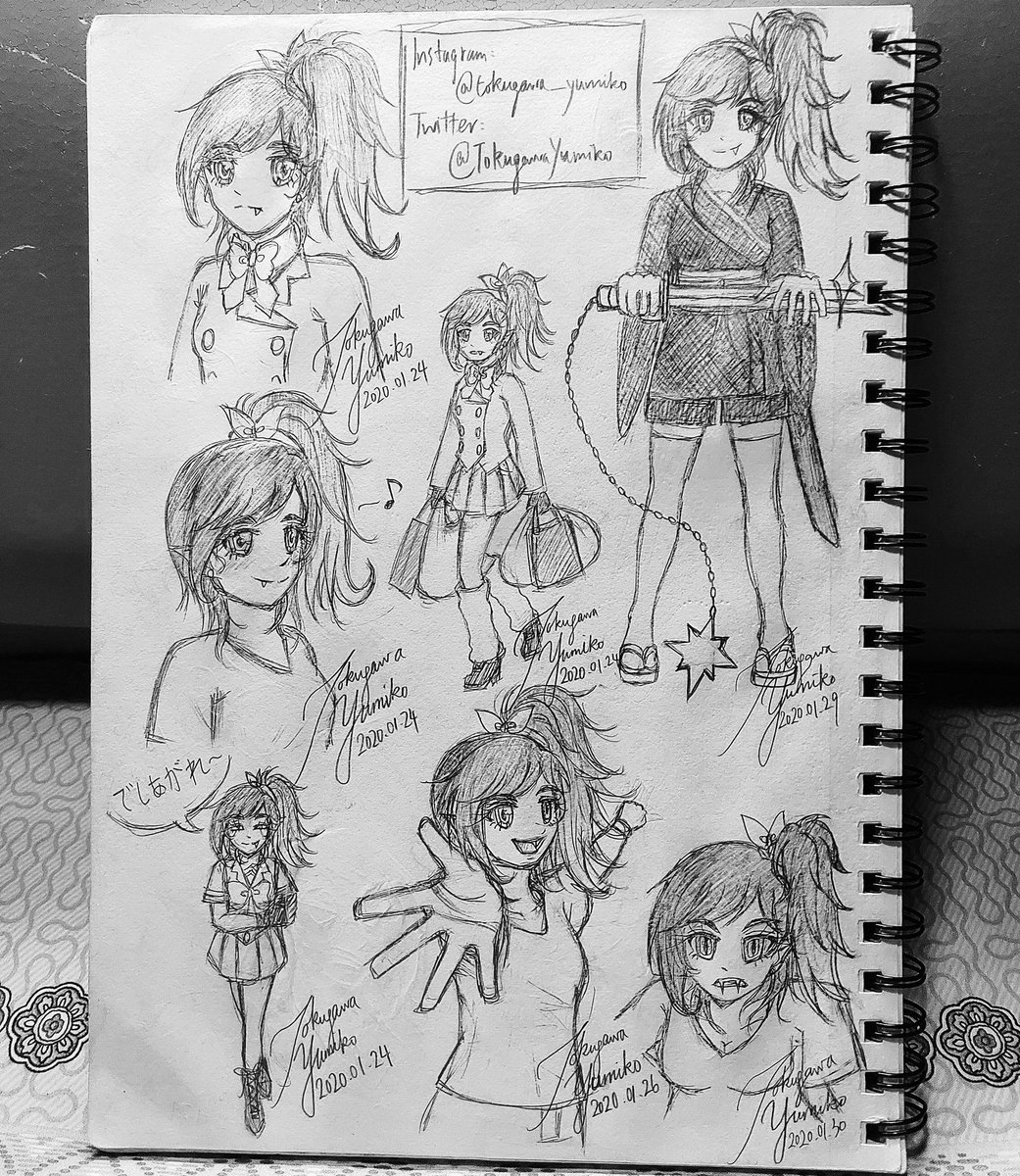 TokugawaYumiko's tweet photo. #tokugawayumiko #kurebayashiakahime #lineart
#blackandwhite #roughsketch #pencilart #pencilsketches #sketches #myownstyle #part1 #animegirls #originalcharacter #originalmangaseries #originalcharacterdesigns #likeforanime #likeformanga #followformore #followformoreinfo https://t.co/3GaCwA3spI