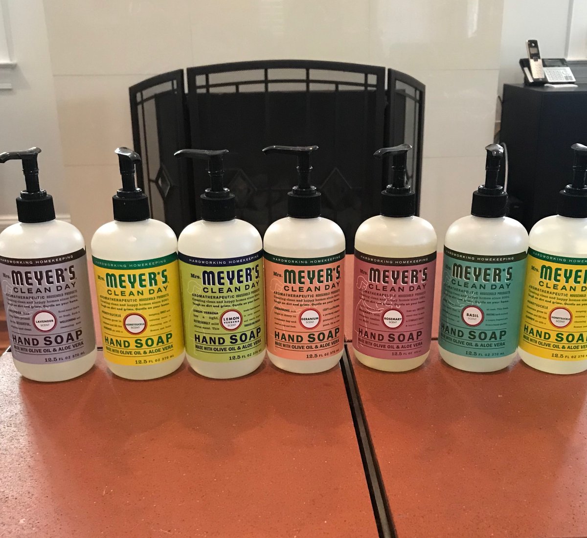classicalbeat's tweet photo. New family game in the age of #coronavirus: our 8-year-old gathers up every flavor of @MrsMeyersClean in the house and makes us close our eyes and try to identify them by smell. #cleanallthethings #staytunedfornextweeksinstallmentoffacemaskfashion https://t.co/mEVOmlmjYO