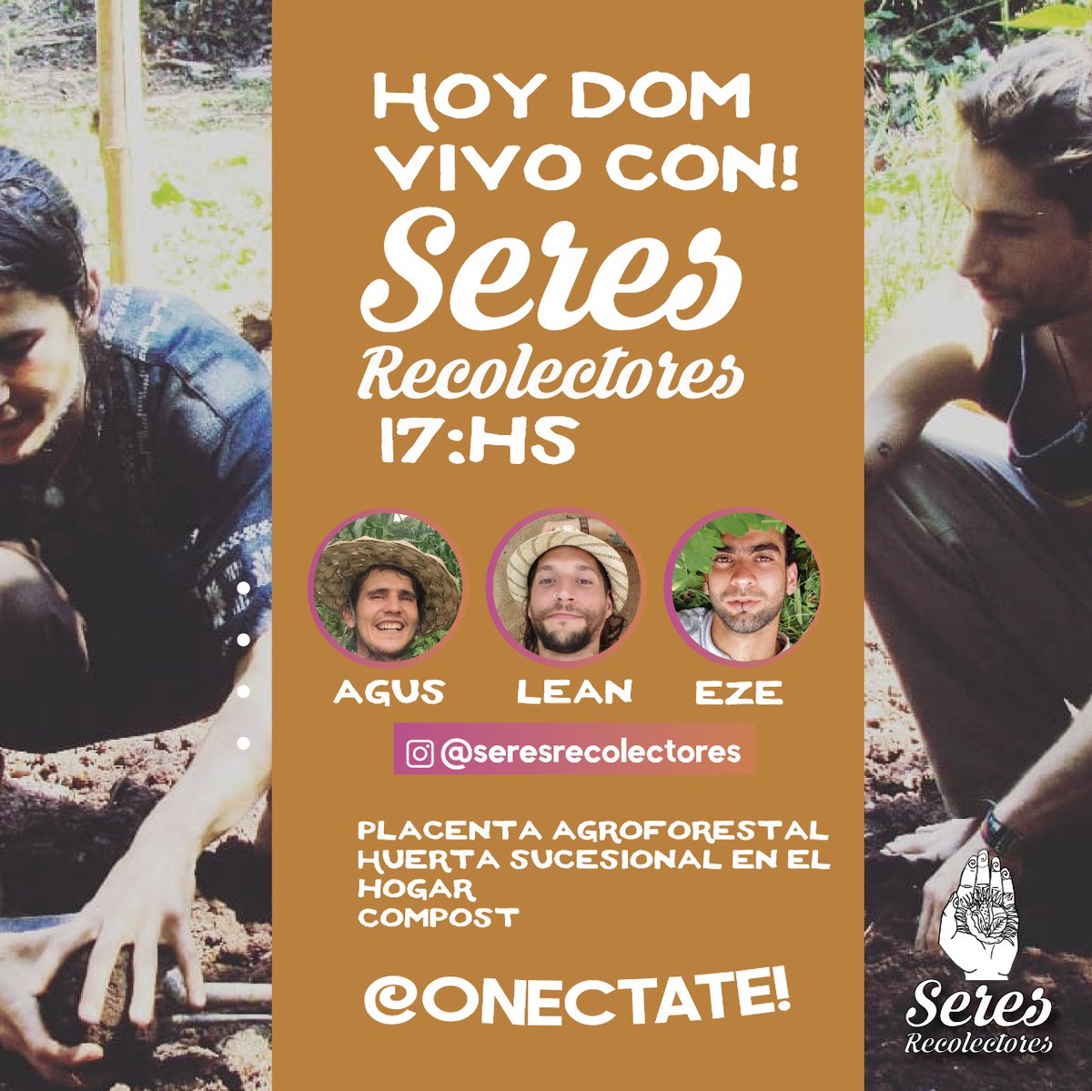 mesdelcompost's tweet photo. Hoy los amigos de Seres Recolectores darán este taller imperdible en Instagram. Desde la #agroforesta al #hogar Producción de alimentos y #Compost. ¡No se lo pierdan! #CompostarEsUnaPapa #MesDelCompostaje #LaBasuraNoExiste https://t.co/wqnhf4jvX0