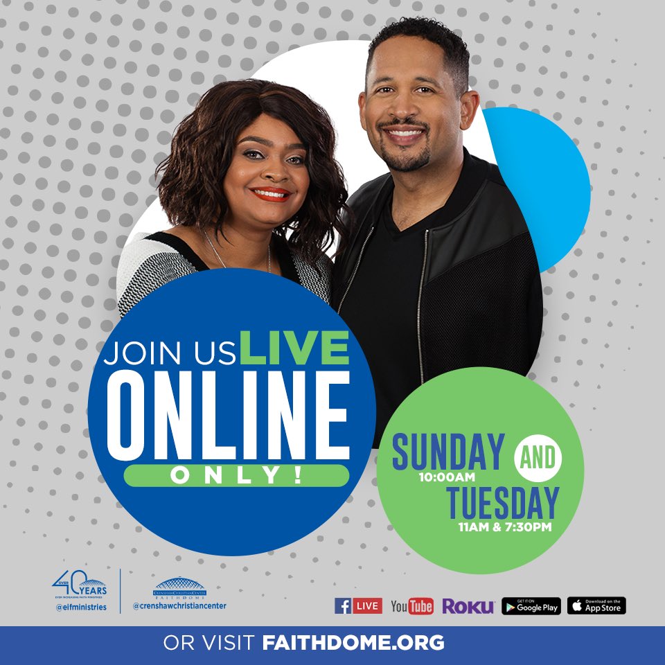 eifministries's tweet photo. Join us online only Sunday’s at 10AM &amp; Tuesday’s 11AM &amp; 7:30PM. You can watch LIVE on our EIF APP, Facebook, Roku, YouTube and at https://t.co/1gDIndBGwz Plant your seed also. Remember, you are helping to make it happen! https://t.co/Pj0WWcWQLp https://t.co/TarkcXVuC5
