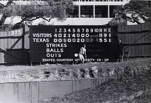 kevinjrutledge's tweet photo. @Jomboy_ My grandfather played baseball for TCU back in the 50s and told me stories of the university of Texas’ field. SPLIT LEVEL OUTFIELD complete with limestone cliff. Balls hit on top of the hill still in play. https://t.co/ROguCWzN81
