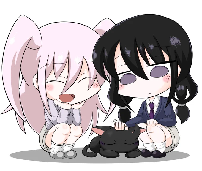 黒猫もこ #わたモテ 