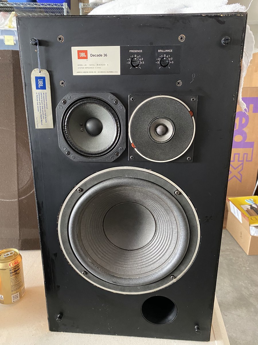 Freddiesgato's tweet image. The ever handy Gato will be restoring some 1977 made is Los Angels JBL L36s. #pandemicproject These SOBs were made for the likes of music like @VanHalen