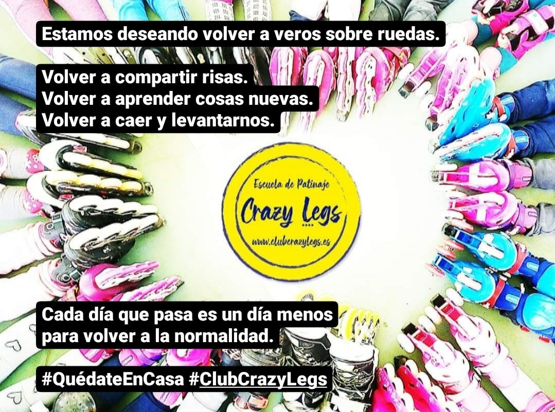 ClubCrazyLegs's tweet photo. Deseando volver a ver a todos nuestros alumnos...
#ClubCrazyLegs #patinaje #InlineFreestyle #Málaga #AlhaurínDeLaTorre #Benalmádena https://t.co/KkTOG1b0Dk