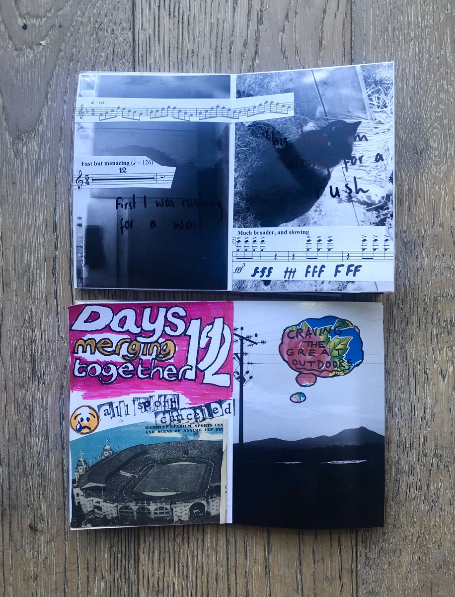 thephoenix1969's tweet image. Sunday best: dad/daughter zine-making (Quaranzine 😷😁)#isolationartschool #lockdownUKnow #keepingcreative #zine  #collage #making