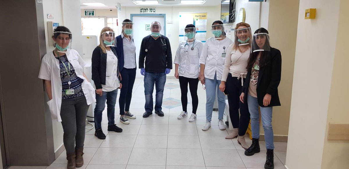 roboactive2096's tweet photo. This week we have started making face masks using our 3D printers!
We donated 50 masks to the city's essential workers: supermarket employees, bank employees and clinics employees.
We are currently producing 100 masks for a hospital in Pardes Hanna.
 #FIRSTFFC @FIRSTweets https://t.co/cM9nyOeCFY