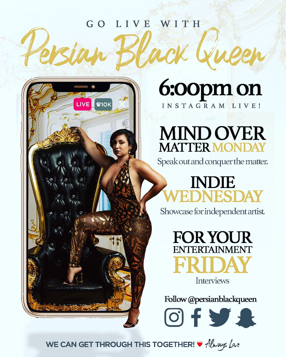 PersianBlackQ's tweet photo. Starting tomorrow #vibe #inspire #motivate @persianblackqueen :ig https://t.co/LGLwQaQdG1