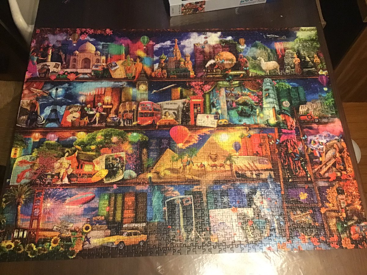 amanda_militzer's tweet photo. Anyone attempt a 2000 piece puzzle? This took almost a week and it is massive! #militzerschool https://t.co/Z3Yum4qZOv