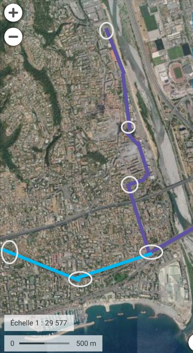 Cyril_Cousinie's tweet image. Proposition de tracé de VAL à #slv06 :
Ligne Val 1 depuis la station Grand Arenas #Nice06, 1er arrêt gare, 2ème arrêt station total, 3ème arrêt bas des Geyeurs, 4ème arrêt rond point Pagnol/ZI/Pugets.
Au sol chaque fois que possible, en tranchée couverte quand nécessaire.