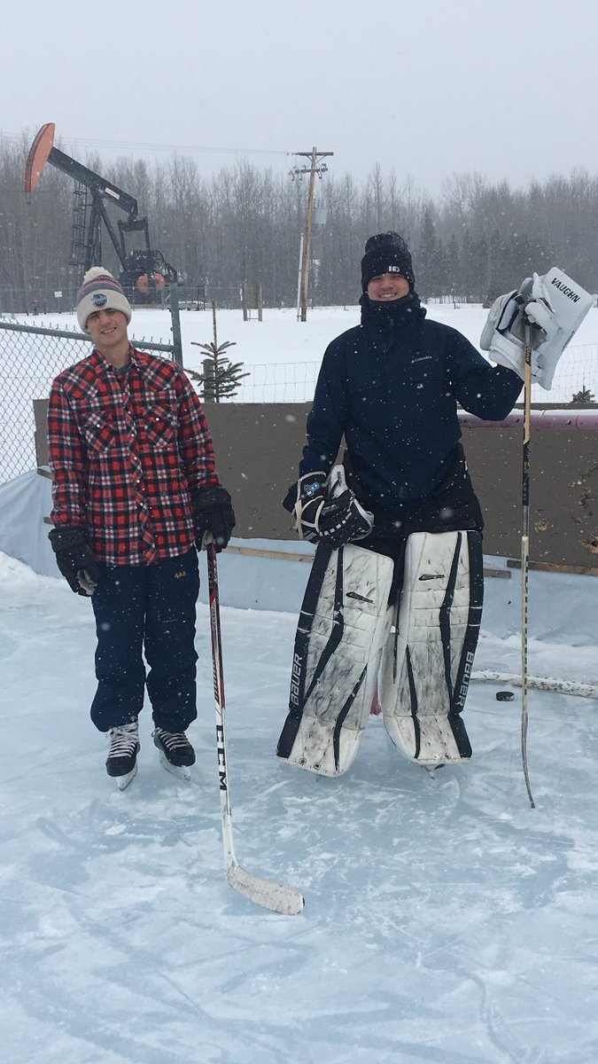 Happy Birthday boys. (Ethan 20 Peyton 18) Glad to still have the ice this year.