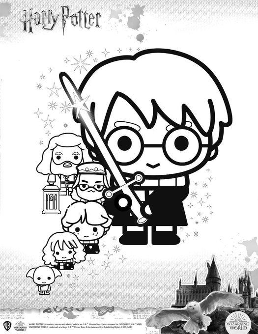 Download Manage Some Mischief With These Harry Potter Coloring Pages Chip And Company