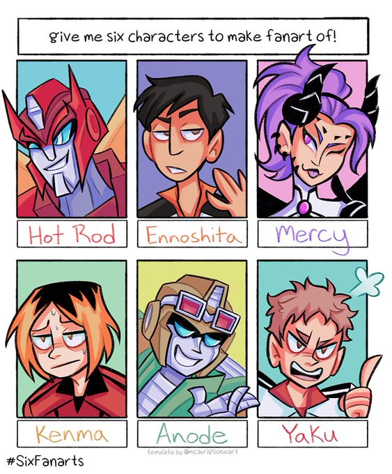 here's the first batch of #SixFanarts! ty everyone for the suggestions ?? 