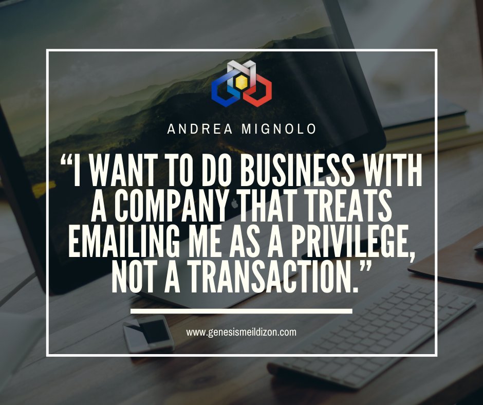workwithgenesis's tweet photo. Always keep in mind that you are using your potential customer's time when talking to them. And approaching them with respect will put anyone, especially you, in a better position from the beginning of any interaction. Start it right!

#FacebookMarketing #DigitalMarketing https://t.co/5JnRQL6vRq