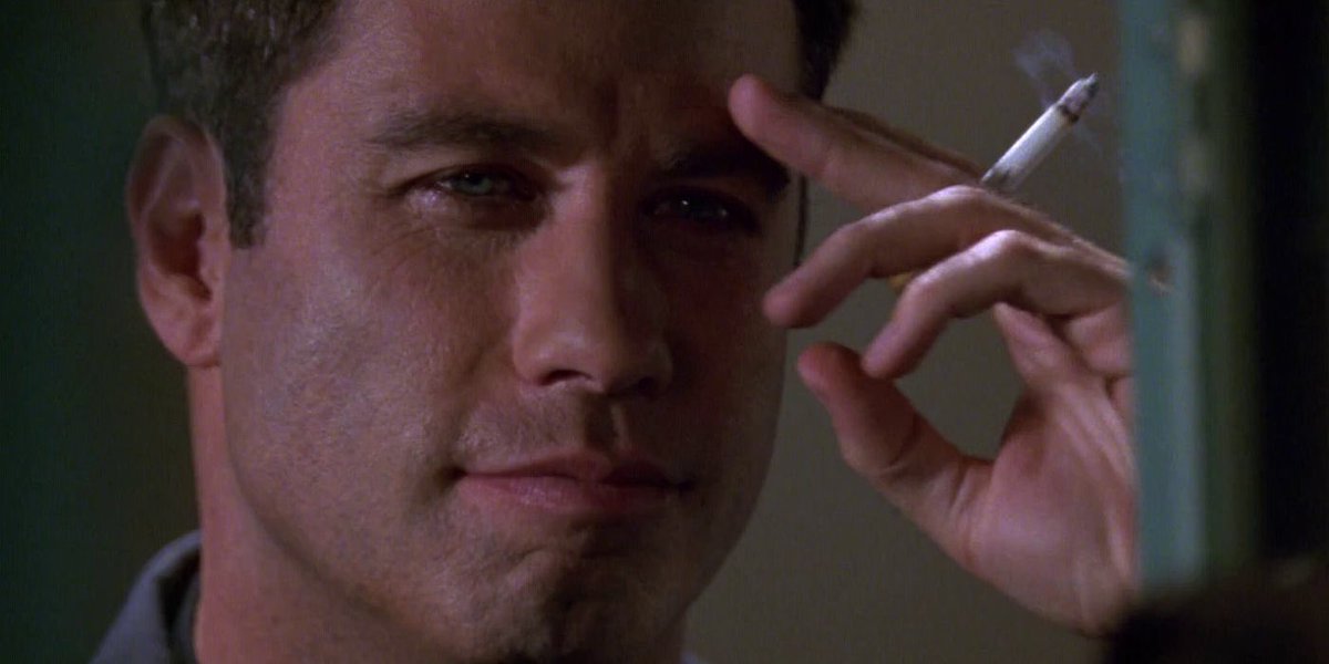 The only thing there is more of in Broken Arrow than exploding helicopters  is John Travolta smoking. I'm guessing he lit at least one cigarette using  a helicopter fireball
