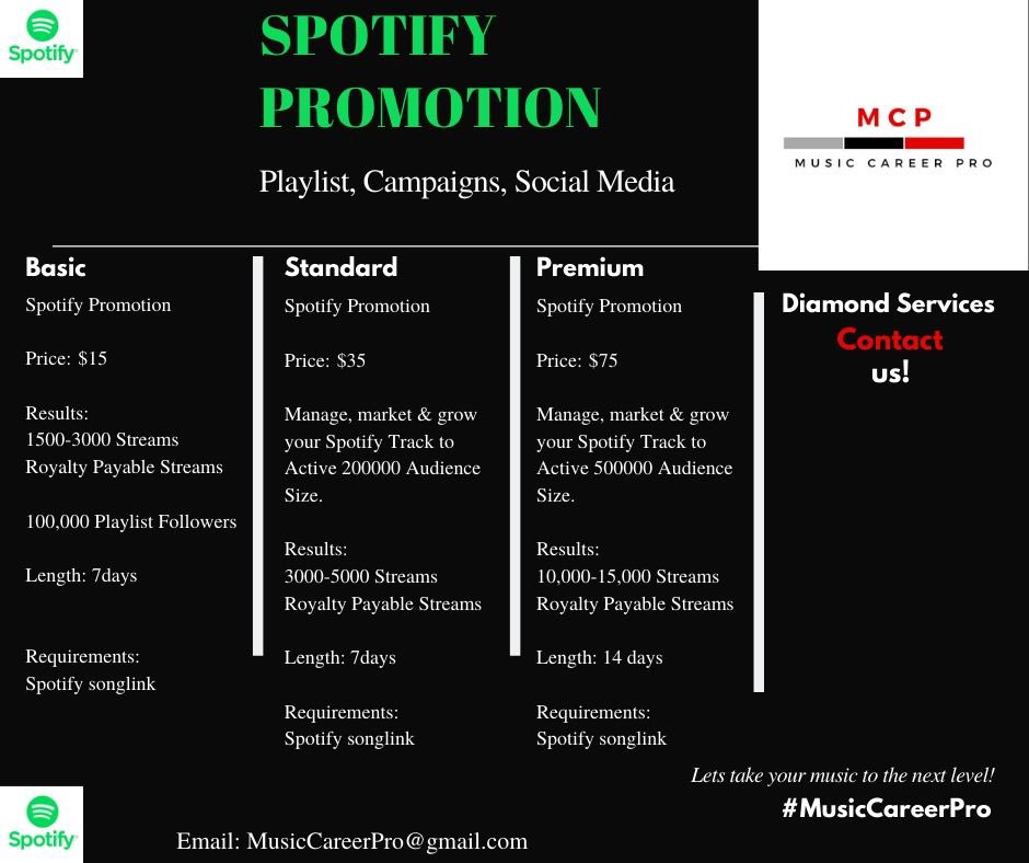 MusicCareerPro's tweet photo. @veryCIC We can promote your music and expand your listeners if interested. Here is a list of our services! https://t.co/D9dp0apJSJ