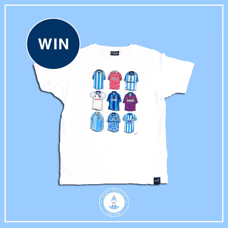 🚨COMPETITION🚨

🏆 To say thank you to those who voted in the #SkyBluesExtraKitTournament - We have this t-shirt from our friends at Art of Football to giveaway. 

🗳To enter simply:

🔁 Retweet this tweet
✅ Follow <a href="/SkyBluesExtra/">Sky Blues Extra</a> 
✅ Follow <a href="/Art_of_Football/">Art Of</a> 

🤞🏻Enter now