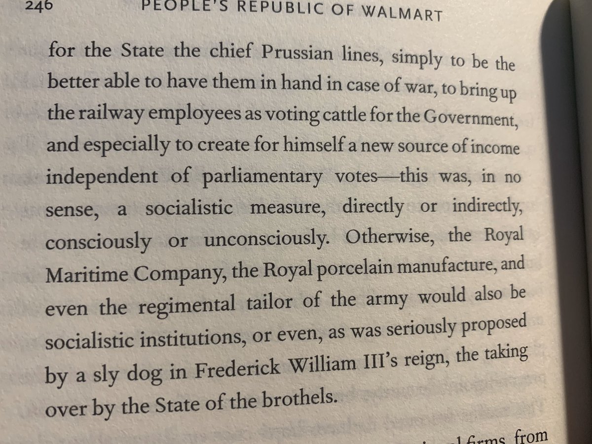 As  @michalrozworski and I write in The People’s Republic of Walmart, quoting Friedrich Engels on the dangers of assuming nationalization on its own is tantamount to socialism: