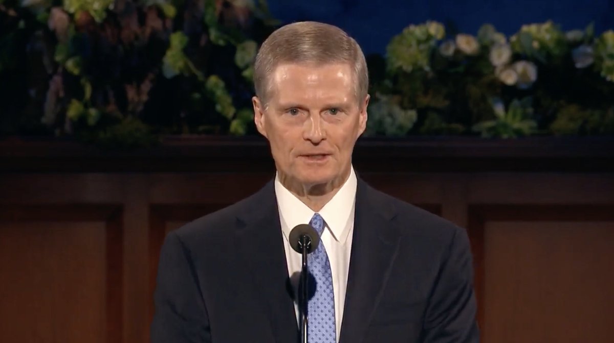 “We do not come to the temple to hide from or escape the evils of the world. Rather, we come to the temple to conquer the world of evil.” #ElderBednar | #GeneralConference