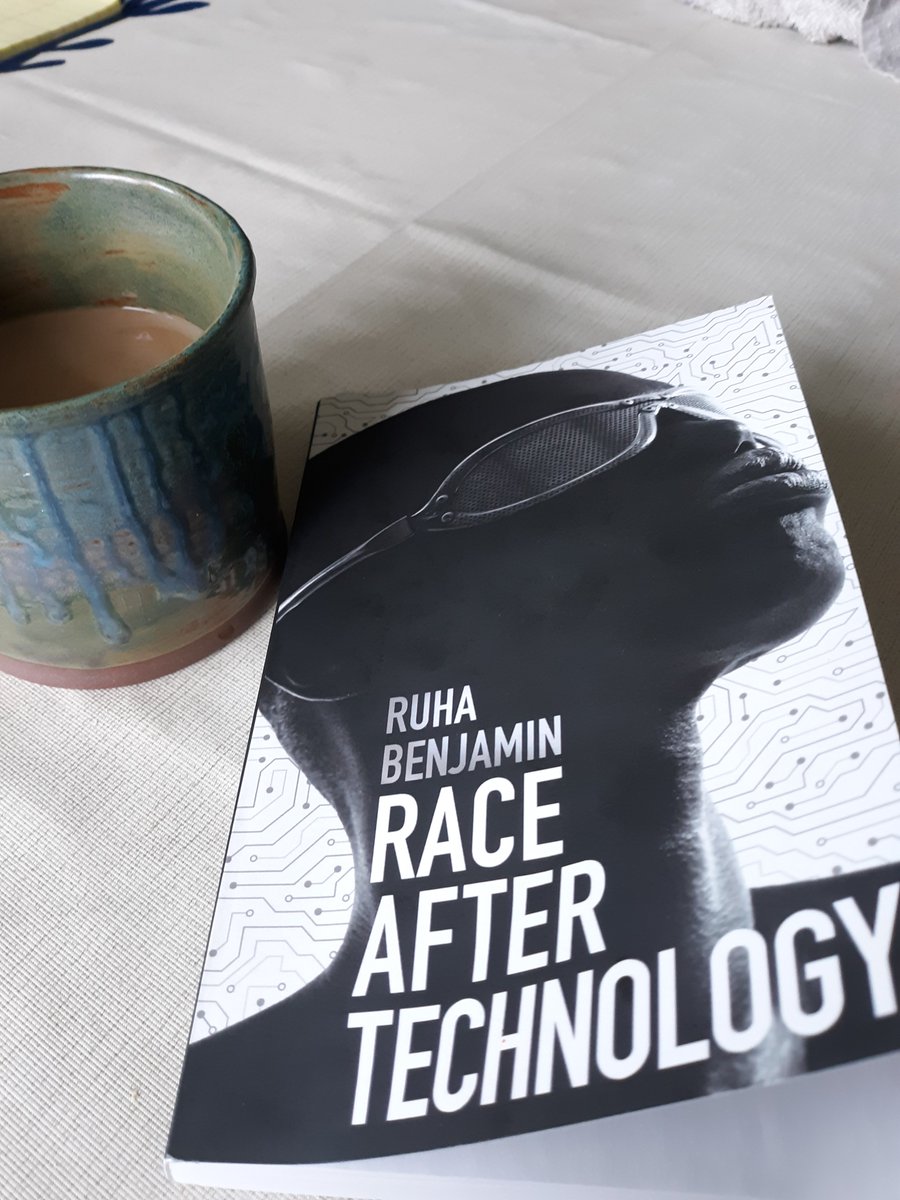 francesthoughts's tweet image. Spending this overcast day with coffee and essential reading by @ruha9 about the #NewJimCode. Wonderful book and making me rethink all my biases. Thank you for this work.