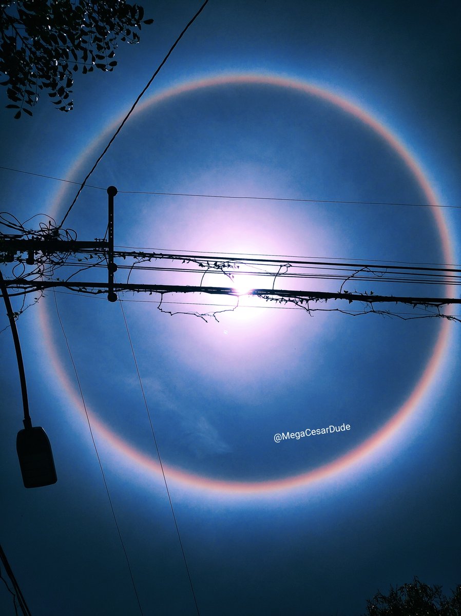 MegaCesarDude's tweet photo. El Halo Solar se aprecia así desde mi casa #5Abr #halosolar #Caracas #Venezuela https://t.co/3q5C0SqD55