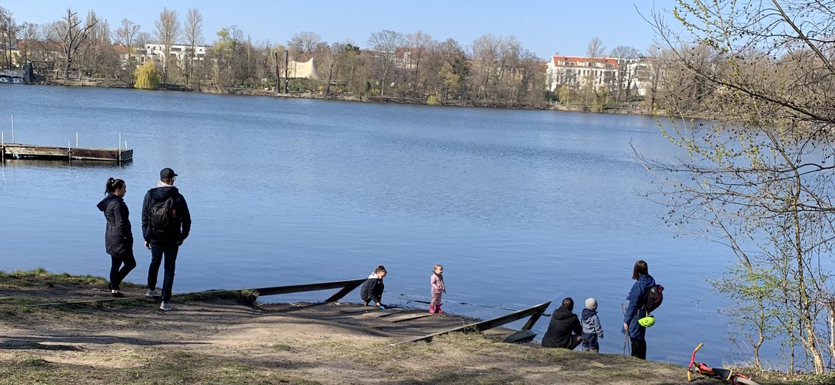 People found a lot of ways to stay isolated and have a blast. A few dared the chilly waters.