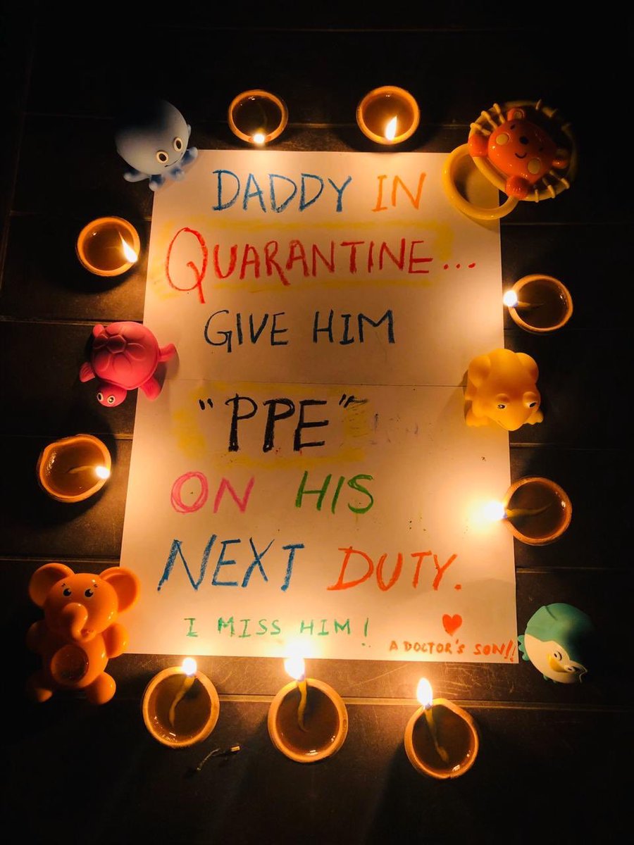 DrHarjitBhatti's tweet image. This message is from the son of Dr @lavanyasharma05 who is in quarantine bcz he got exposed to #COVID19 due to lack of personal protective equipments. मोदी जी इन्होंने आपकी बात मानी और #9baje9minutes दिया जलाया अब आप इस बच्चे की बात मानो #ModijiSaveDoctors #DocsNeedGear #GetUsPPE