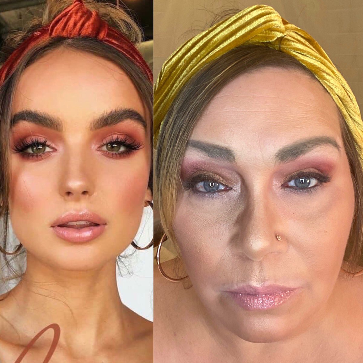 MariaLSantiago's tweet photo. "Turban Chic." LimeLife has a "Duplicate the Look" challenge going on. With a fabulous prize for the winner. So far this has been my favorite look. I'm no makeup artist, but I'm digging the way it turned out. In my mid-50's I've rediscovered how much fun it is to play with makeup https://t.co/1xlttgRaU2