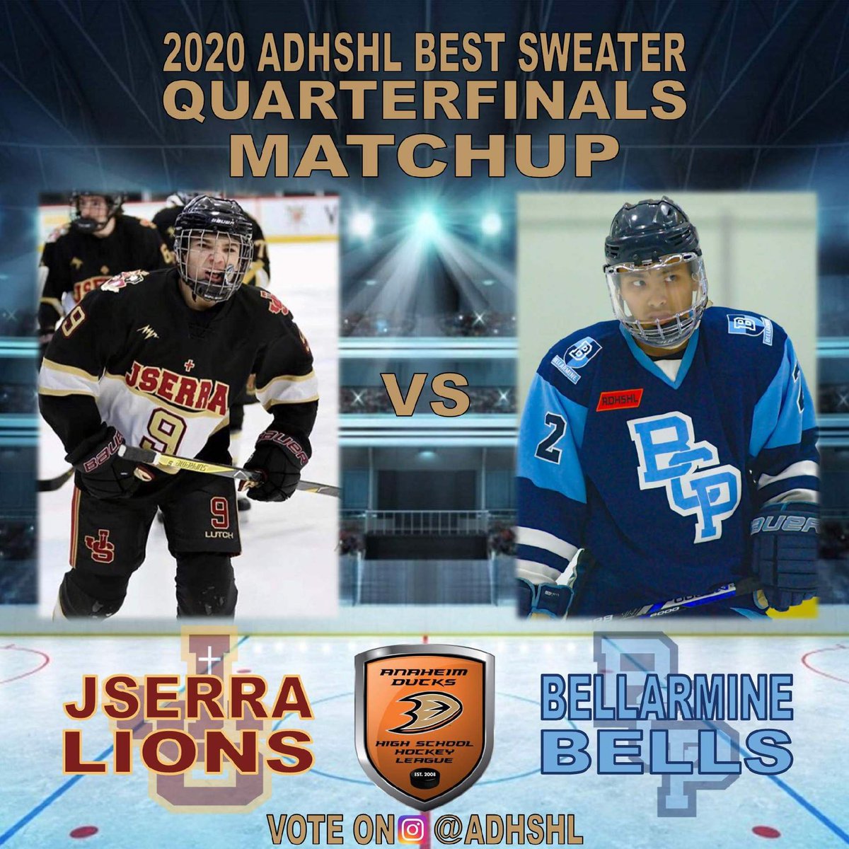 ADHSHL's tweet photo. Today's matchup! Cast your vote on our ADHSHL Instagram story! https://t.co/CRwzgk96ef #ADHSHL #BetterSweater https://t.co/gr2yMcqSqt