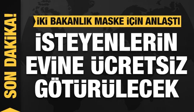 Haber7's tweet photo. PTT ücretsiz dağıtacak: Her eve 5 maske https://t.co/1z40uJYJFs https://t.co/XkXOCzYfyw