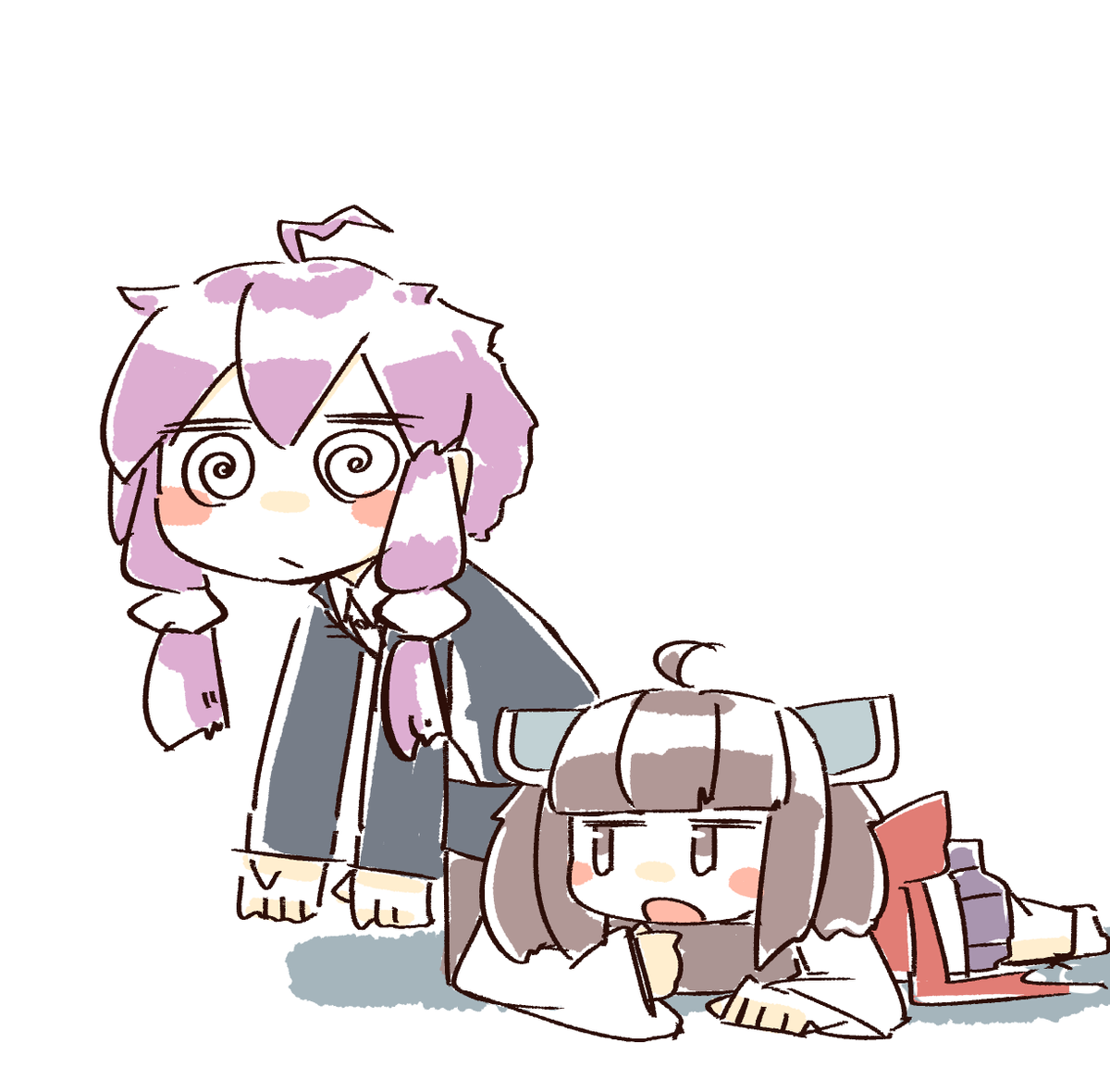 東北きりたん ,結月ゆかり 「ゆかりさんを出社させないたん 」|このほしのイラスト