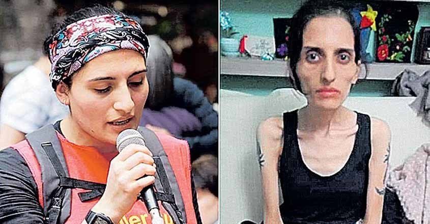 MEaffairs's tweet photo. . #HelinBölekÖlümsüzdür, a member of a popular Turkish folk music group that is banned in #Turkey died on the 288th day of a hunger strike she and a colleague started in the prison to protest the government's Human Rights Violation and treatment of their band. AP https://t.co/ZaMs0MLcP7