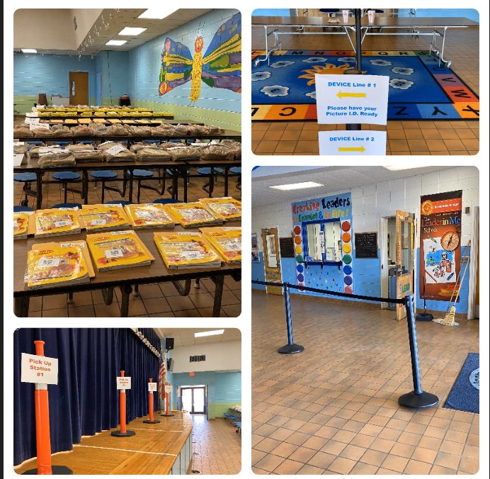 Brewbaker Primary Parents...Packet and Device pick up Monday, April 6th  and Wednesday, April 8th 9:00 - 1:00! Please be patient as we follow CDC guidelines of 10 people or less in the building! We will have one door for entry and one door to exit! Thank you for your assistance!