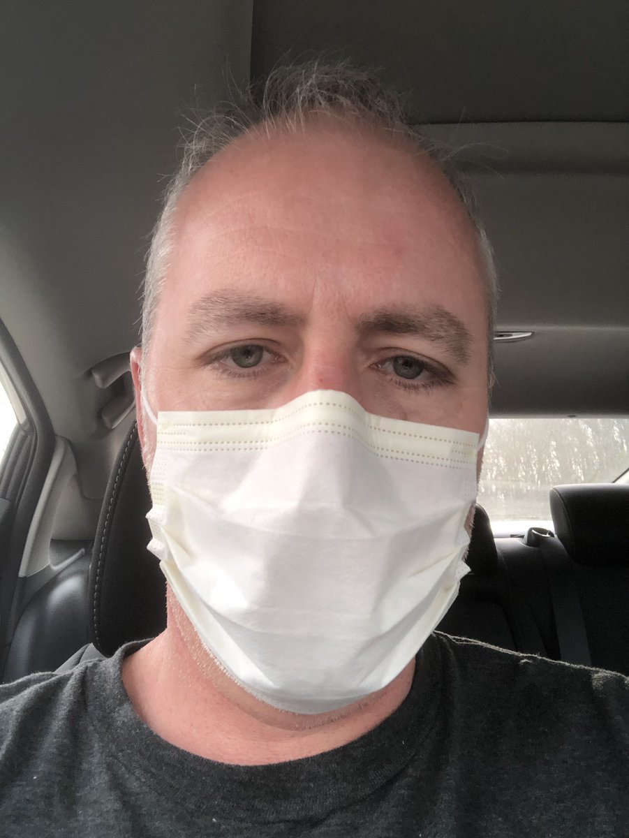 EricMahler3's tweet photo. I guess I better reprogram my iPhone Face ID for the next few months https://t.co/pNDU7edN1q