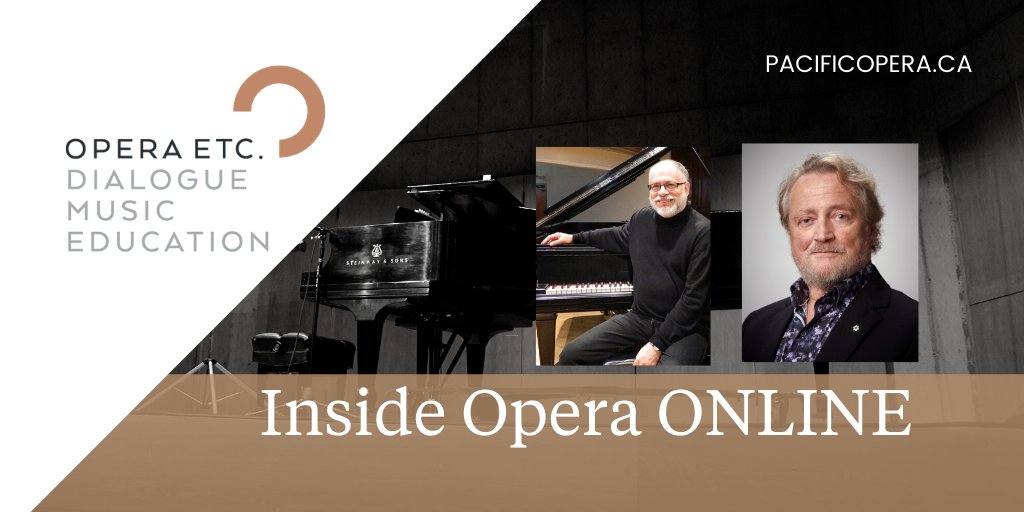 PacificOperaVic's tweet photo. Guess what we just put online... 🥰  

#InsideOpera Episode # 1: Five Operas for a Desert Island

Spend your Sunday with Robert Holliston &amp; @timothyjv

Opera ETC
Physically Distant | Socially Connected programs
https://t.co/E0ZtPCsG3B
#yyjarts #stayhome #TogetherAtHome #meetopera https://t.co/GbXZYh6DWh