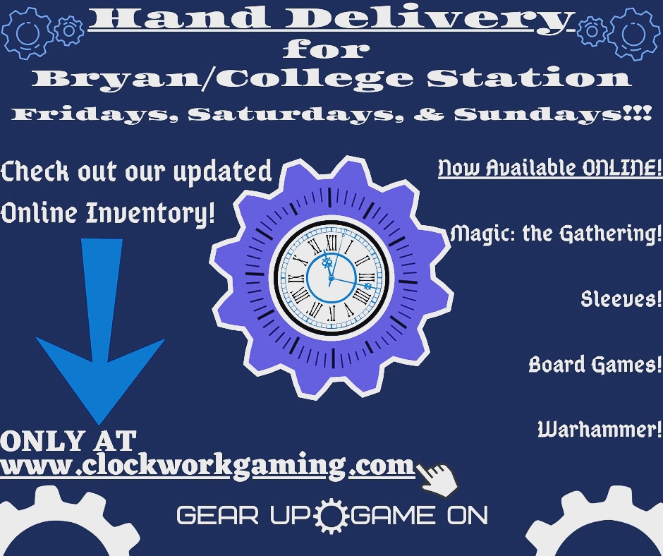 GamesClockwork's tweet photo. Need Games? Clockwork DELIVERS!!!
#specialdelivery #quarantinelife #games https://t.co/gQRhdoLfKD