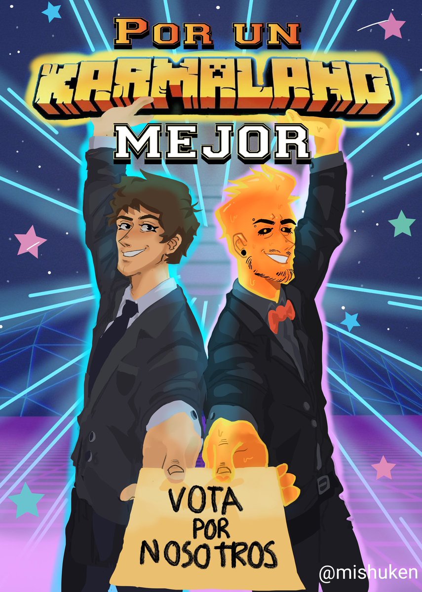 lyohgabriel's tweet photo. Bueno, como vi que les gusto la del texto blanco y el fondo decidí fusionarlos. Espero que les guste uwu 
#karmaland #Luzuplay #elecciones #digitalart https://t.co/H5dQ8cS8DL
