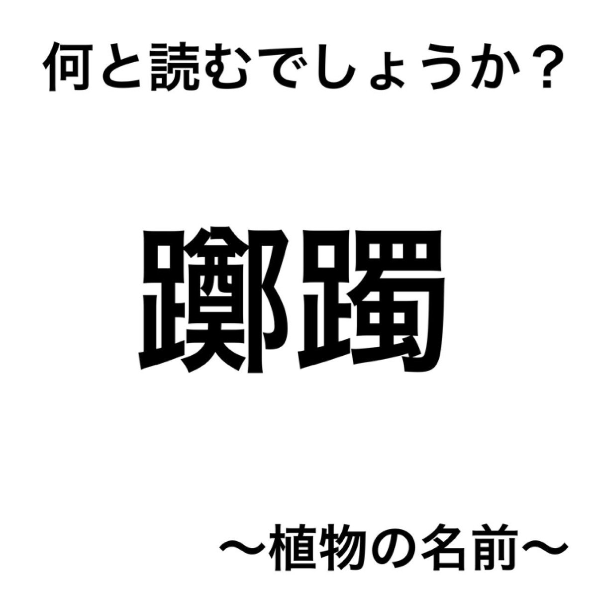 Twitter पर 虹猫 七色ニャンコ おはようございます いつも いいね ありがとうございます 今日も朝からいい漢字 問題 難読漢字 植物の名前です 何と読むでしょうか 答えは 今日は何の日 の ツイートにあります