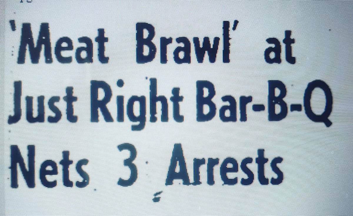 Headline from The Pittsburgh Courier, August 11, 1951. #blacksmoke #BBQresearch